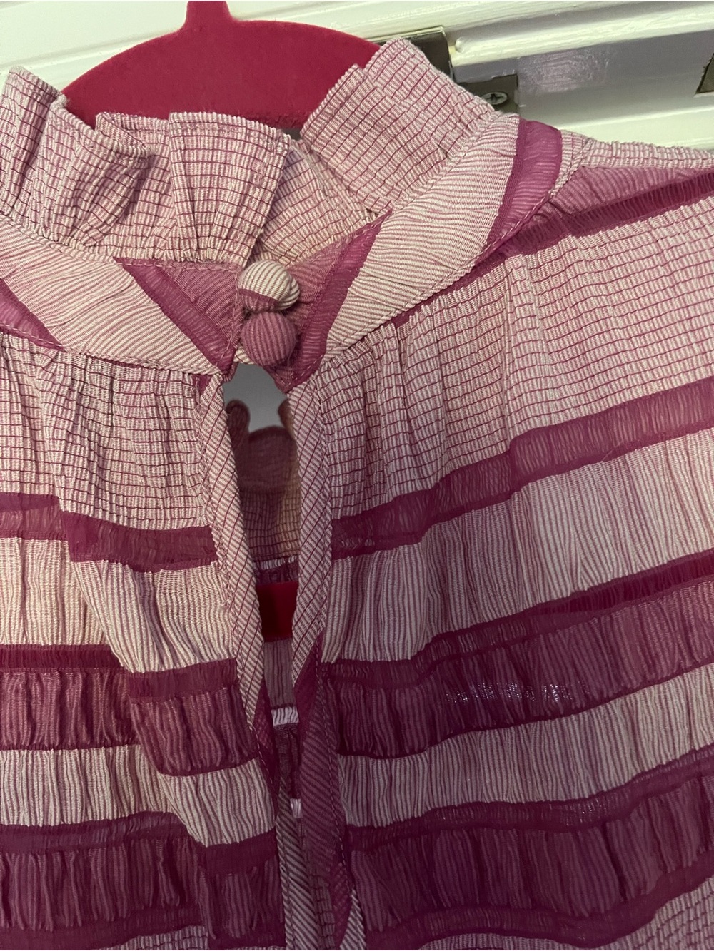 Hunter Bell Striped Ruffle Neck Top - Picture 4 of 6